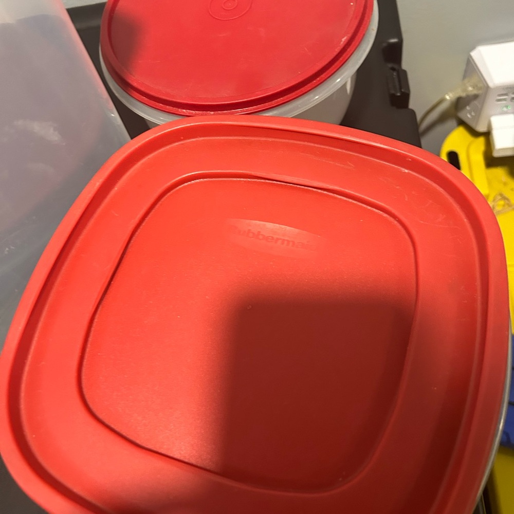 Red Kitchen Storage Container Set - Picture 4 of 6
